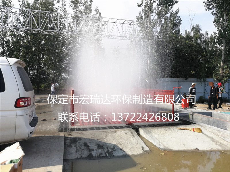 山東濟(jì)南建筑工地使用宏瑞達(dá)工程洗車機(jī)案例